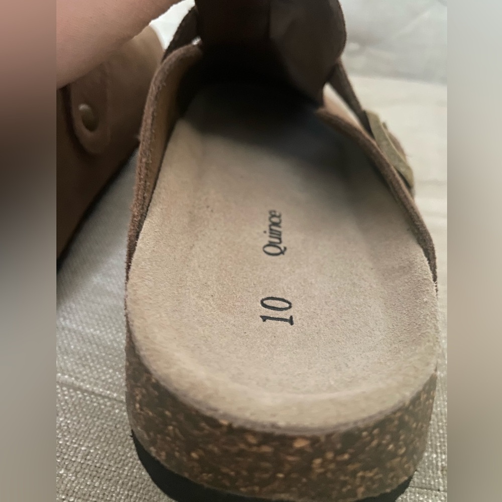 Quince Water Repellent Suede Clog Mule - Picture 3 of 4
